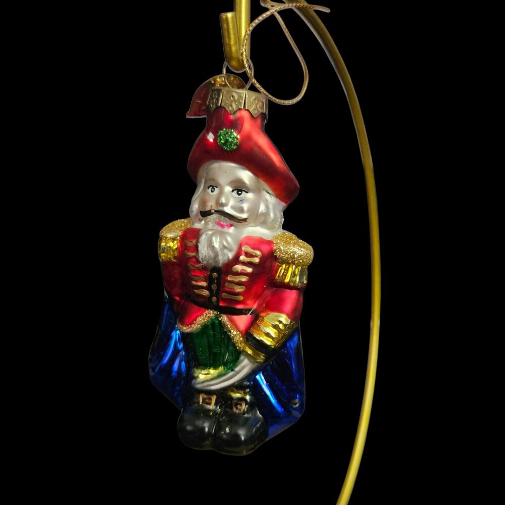 Thomas Pacconi Nutcracker Glass Christmas Ornament Vintage